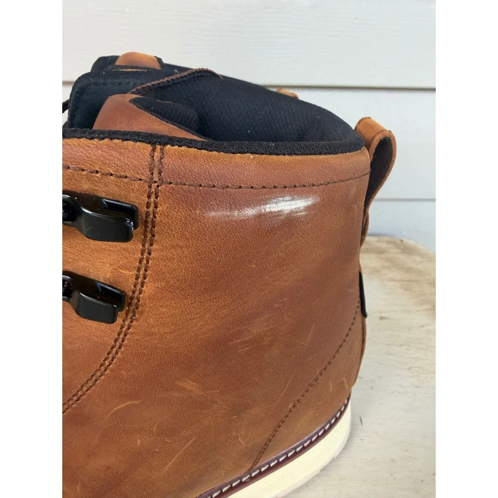 Brunt Marin Work Boots Mens 14 Brown Leather Waterproof Moc Toe ASTM F2892-18 EH
